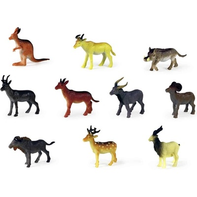 Rappa Комплект фигурки Диви животни i - 10 броя, 5 см (380201-1)