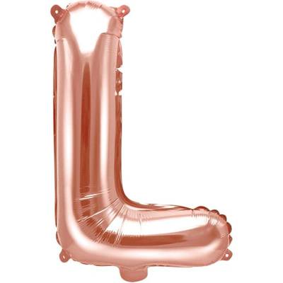 Party Fóliový balón písmeno L rose gold na párty