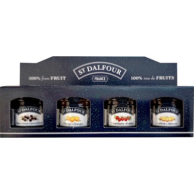 St. Dalfour Jahoda,Meruňka,Pomeranč,Třešeň 4 x 28 g