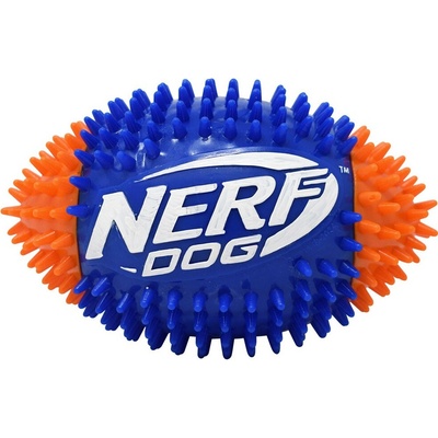 Nerf Dog pískacia futbalová lopta so spikemi 15 cm