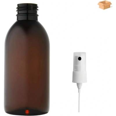 Tera plastová lahvička hnědás kosmetickým rozprašovačem 200 ml 220 ks