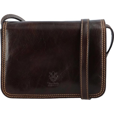 Vera Pelle kožená crossbody střední tmavě 8552 TM LVo hnědá