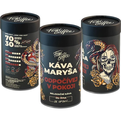 Fixi Coffee Káva Maryša Odpočívej v pokoji jemně mletá 0,5 kg