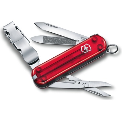 Victorinox Nail Clip 580, 65 mm, transparentní růžový