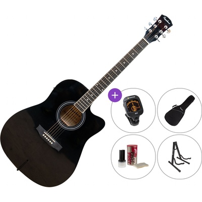 Pasadena SG028CE SET Black Електро-акустична китара Дреднаут