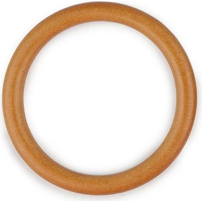 Dřevěné ucho na tašky 12cm Přírodní