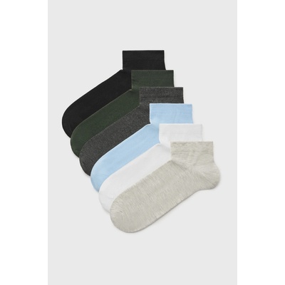 Jack & Jones 7PACK ponožky Bass členkové viacfarebná