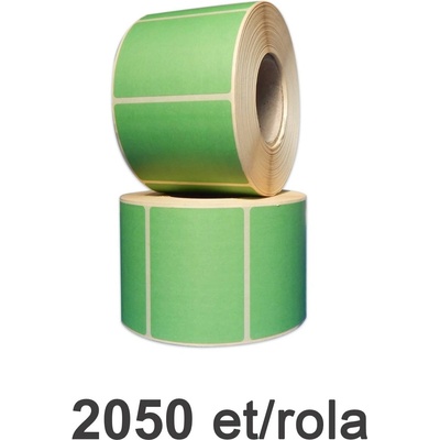 ZINTA Ролка полугланцови етикети zinta 100х70мм, 2050 ет. /ролка, зелена (100x70x2050-sgp-grep)