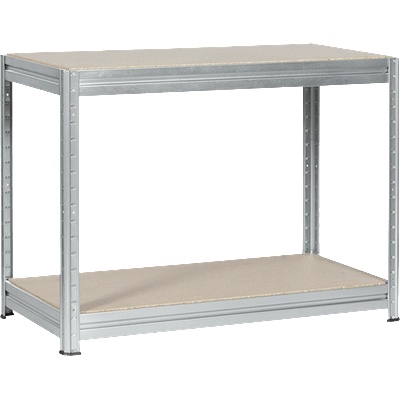 Carmen Метален стелаж MEGA 87x160x60 см, до 600 кг на рафт - цинк (3580524)