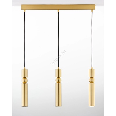 JUPITER 2010 - Пендел ALAS 3xGU10/10W/230V златист (10702010)