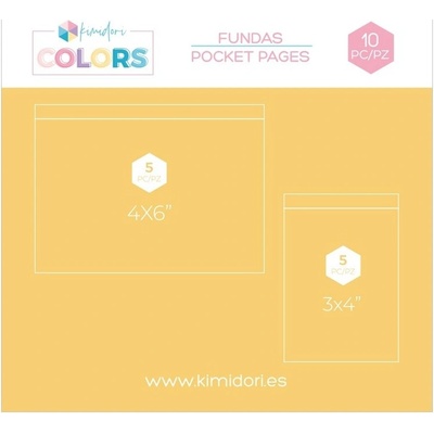 Kimidori Celofánové obaly na obálky 8 × 10,5 cm (5 ks) a 16 × 10,5 cm (5 ks)