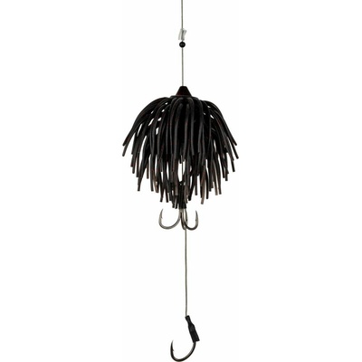 Black Cat Chobotnička Real Worm Teaser Black Red Flash - 80 g