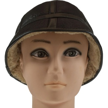 Pánsky kožený čierny klobúk Michal