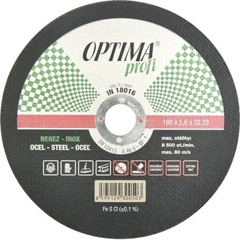 Optima Řezný kotouč profi 180 x 1.6 mm IN18016