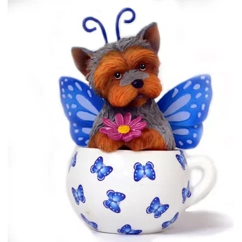 Image 1 of Milena Style Куче пеперуда - диамантен гоблен