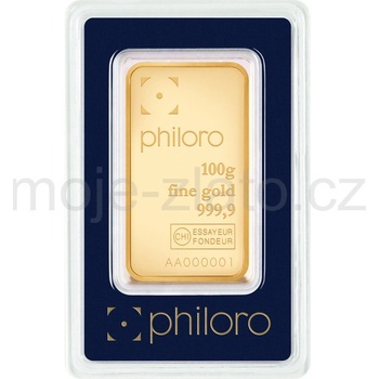 Valcambi zlatý slitek Philoro 100 g