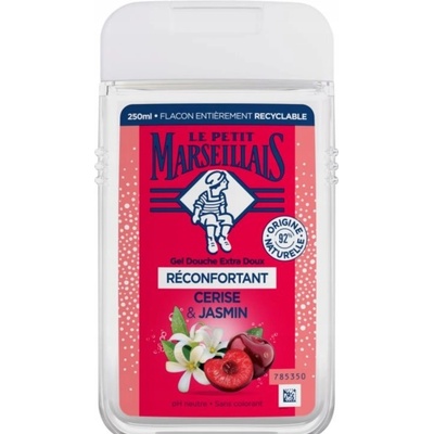 Le Petit Marseillais Extra Gentle Cherry & Jasmin sprchový gél s upokojujúcou vôňou 250 ml