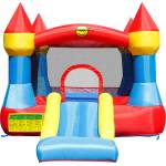 Felyx Toys HAPPY HOP Батут замък с пързалка и помпа 365x265x215