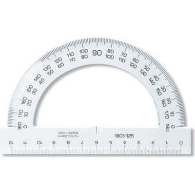 !!! KOH-I-NOOR 24252 Úhloměr 12 cm čirý