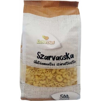 LoveDiet Bezlepkové kukuričné cestoviny kolienka 0,5 kg