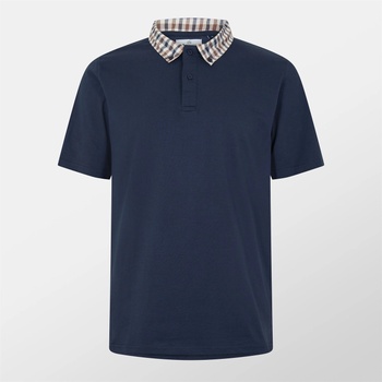 AQUASCUTUM Блуза с яка AQUASCUTUM Men's Short Sleeve Polo Shirt - Navy