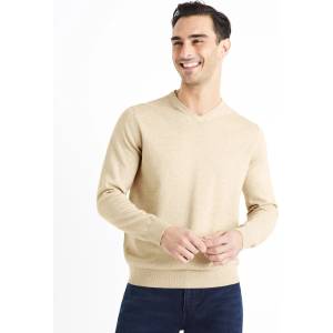 Celio Бежов мъжки основен пуловер Celio Decotonv Celio | Bezhov | МЪЖЕ | S