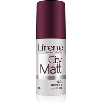 Image 1 of Lirene City Matt матиращ флуид фон дьо тен с изглаждащ ефект цвят 208 Toffee 30ml
