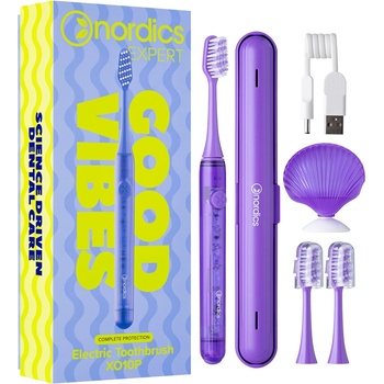Nordics Expert Звукова електрическа четка за зъби X010, лилава