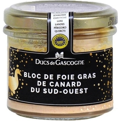 Ducs de Gascogne Kachní Foie Gras z Jihozápadu Francie v bloku sklo 90 g