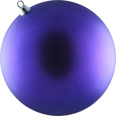 DECOLED Velká vánoční ozdoba 30 cm plastová koule fialová matná