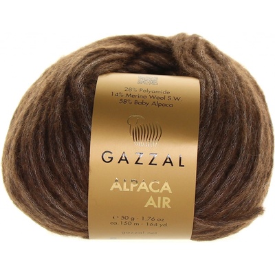 Gazzal Alpaca Air 77 tmavě hnědá melange