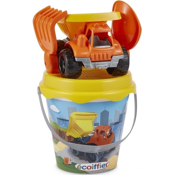Ecoiffier Кофичка за пясък Ecoiffier - С камионче, 4 части (7600000736)