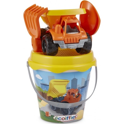 Ecoiffier Кофичка за пясък Ecoiffier - С камионче, 4 части (7600000736)