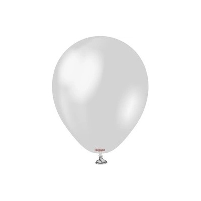Kalisan Balloons Balonky metalické stříbrné, Metallic Silver 13 cm 5"