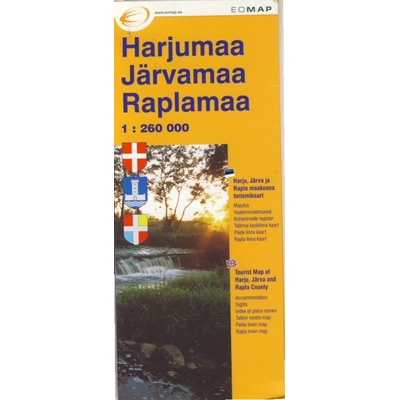 Mapa Harjumaa Jarvamaa Raplamaa 1:260 t.