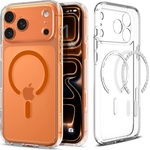 Spigen Ultra Hybrid Apple iPhone 17 Pro MagSafe Case clear orange (ACS11112)
