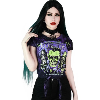 Image 1 of KILLSTAR дамска тениска KILLSTAR - Kon-Tiki Tie Dye - Виолетов - KSRA003726