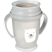 Canpol babies LOVI nevylévací hrnček junior 360° Buddy Bear béžový 250ml