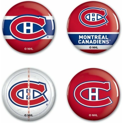 WinCraft Sada Montreal Canadiens NHL Button 4 Pack