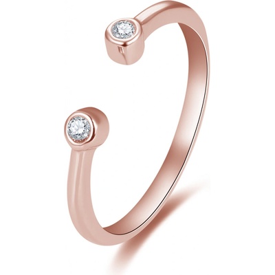 Beneto Jemný bronzový se zirkony AGG471 RG