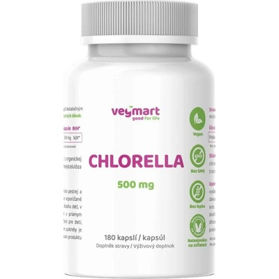 Vegmart Chlorella 500 mg 250 kapslí