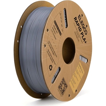 Elegoo rapid pla+ 1.75, 1 кг, сив (rplap1g)