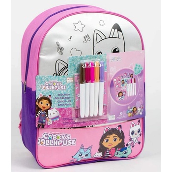 Детска раница за оцветяване направи си сам Gabby's dollhouse 38 см