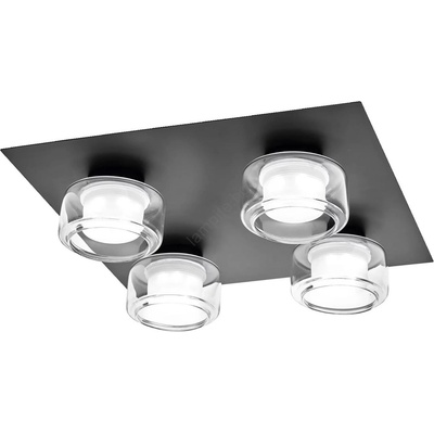 OSRAM -LED Таванно осветително тяло за баня ORBIS FLAME 4xLED/5, 5W/230V IP44 черно (P225826)