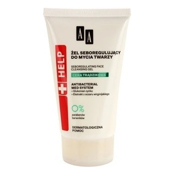 AA Cosmetics Help Acne Skin antibakteriální čistící gel pro redukci kožního mazu Antibacterial Med System 150 ml