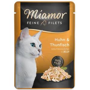 Miamor Пакетче Miamor Feine Filets Adult пиле и риба тон в желе 100g (393-74074)