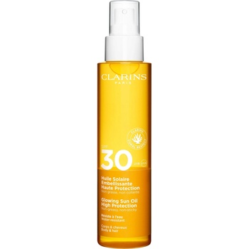 Clarins Glowing Sun Oil High Protection SPF30 Слънцезащитен продукт 150ml
