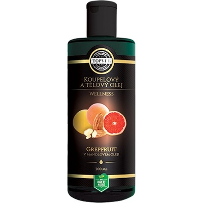 Topvet Wellness Grapefruit v mandlovém oleji koupelový a tělový olej 200 ml