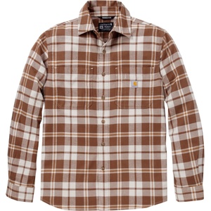 Carhartt Мъжка риза с копчета Carhartt Flannel L/S Plaid Shirt - Carhartt Brown - размер XXL (033-2871-0215)