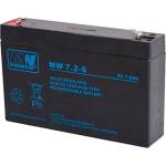 MW Акумулаторна батерия MW 7.2-6, 6V, 7.2Ah, AGM, F1 конектори (MW 7.2-6)